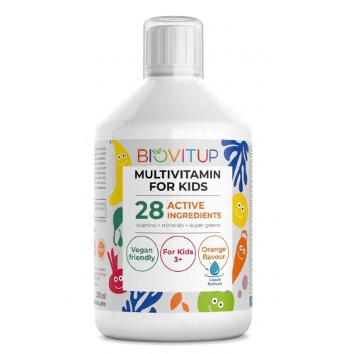 Multivitamīni bērniem no 3 gadu vecuma Biovitup – šķidrā formā, 500 ml